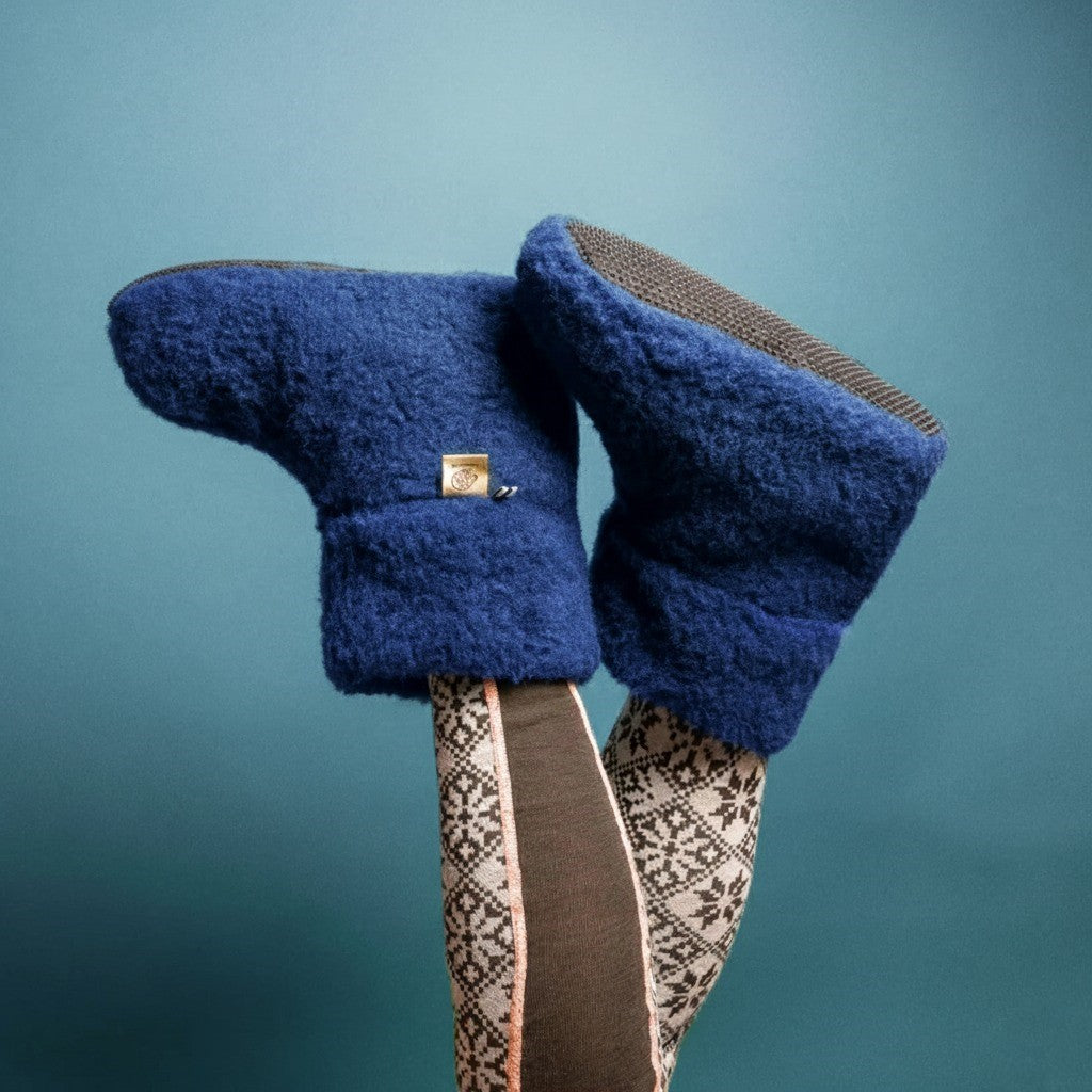 Alaska Wool Slippers Blueberry